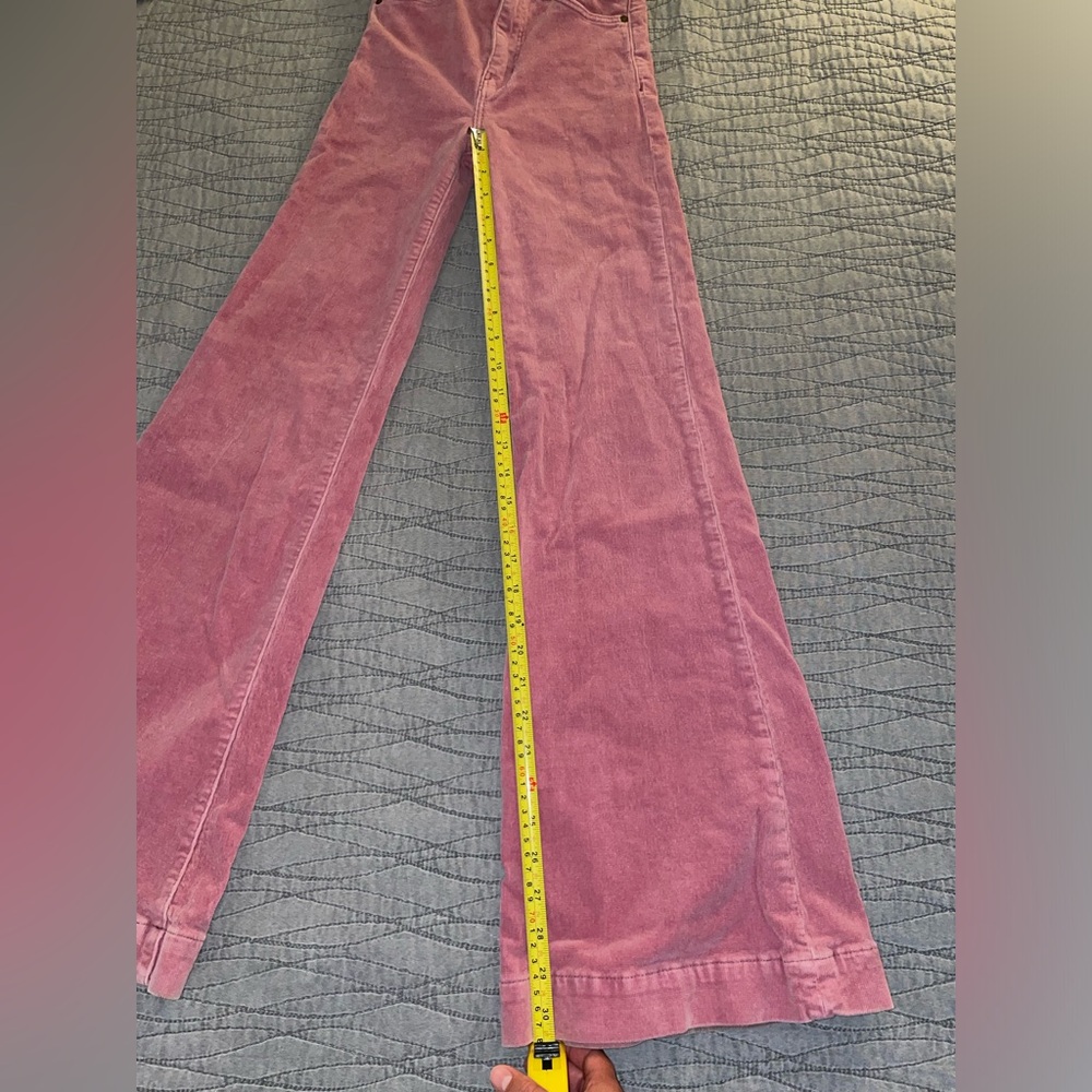 ROLLA’S Eastcoast Baby Whale Corduroy Lilac Cord High rise Flare Pants Size 24 - Picture 16 of 16